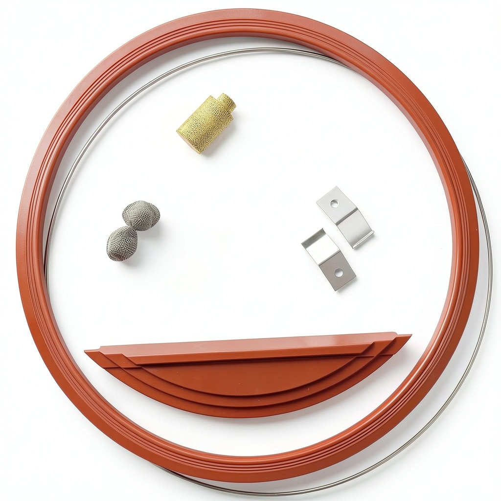 'CG M9 autoclave sealing kit components laid out for assembly'
